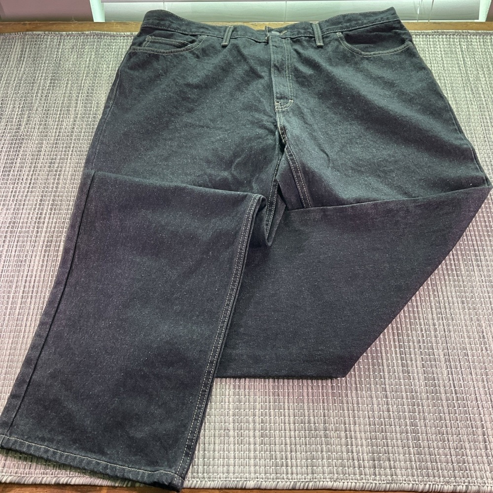 Faded Glory Mens Relaxed Fit Jeans Dark Wash 100% Cotton 42x30 112371